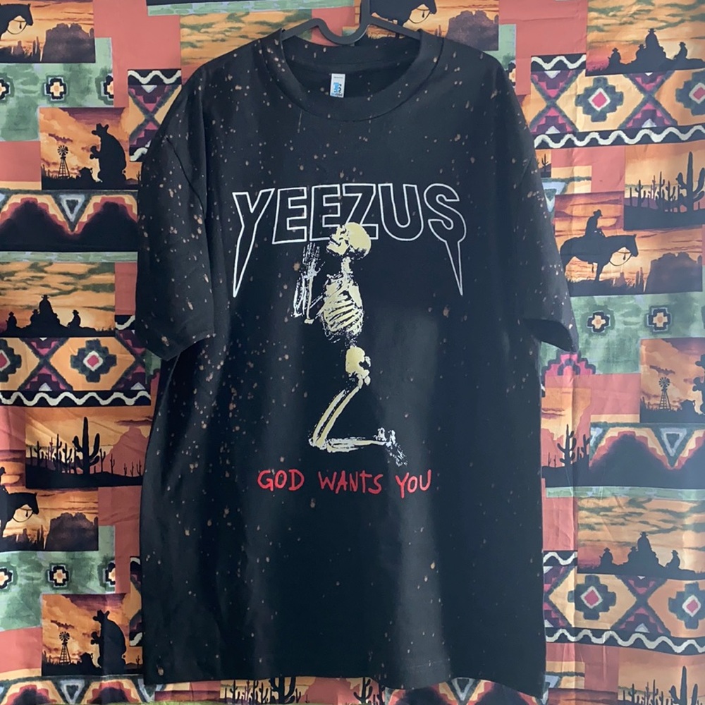 Yeezus T-shirt bleach spots